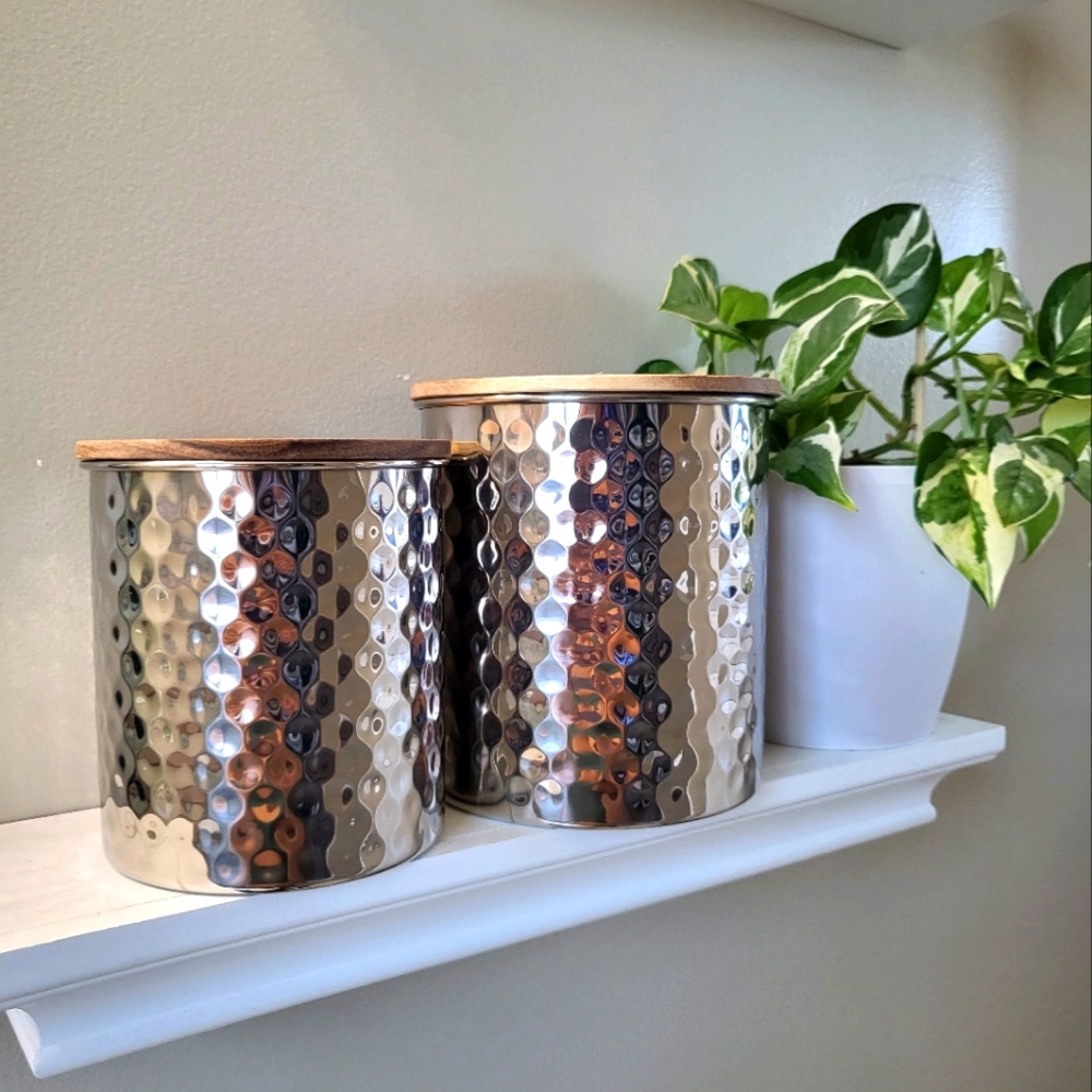 Uncommon James Hammered Canister Set
